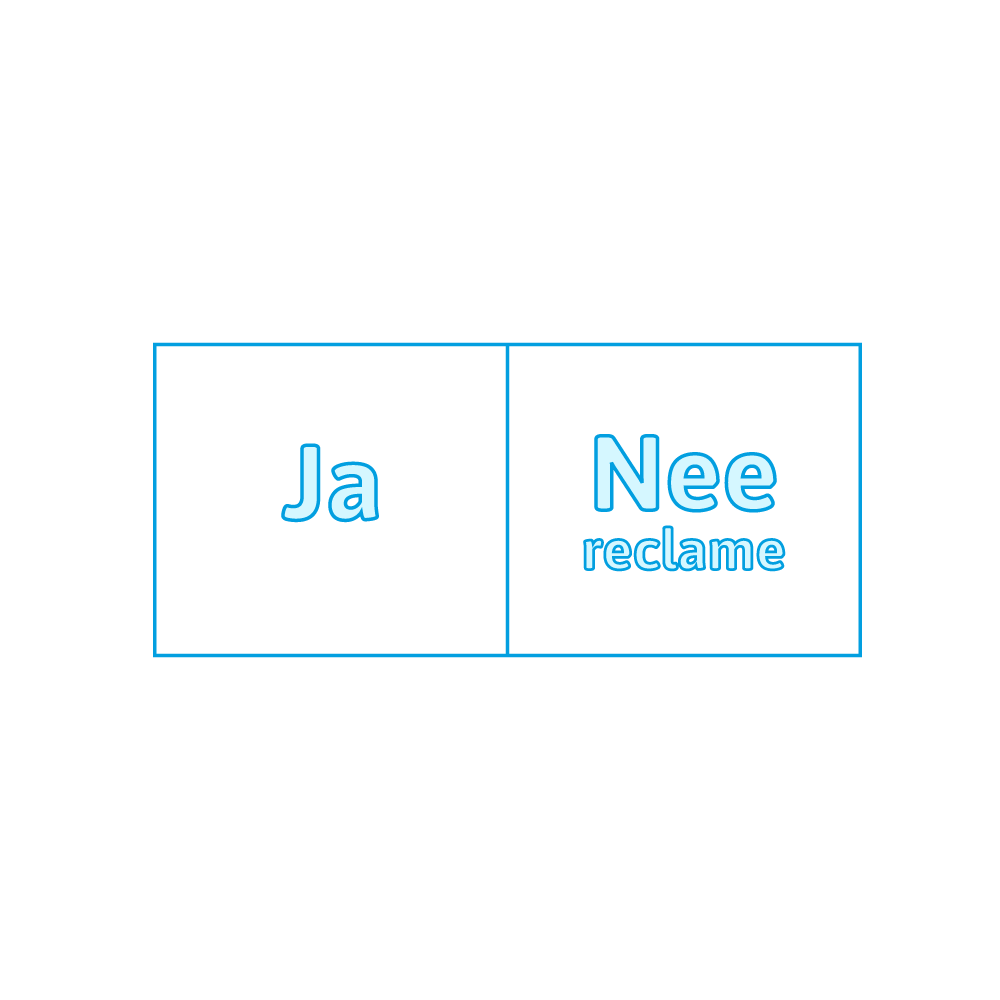 Geen reclame stickers